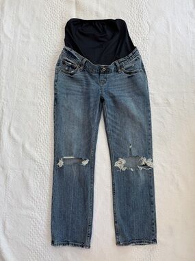 Abercrombie And Fitch Ankle Straight Maternity Jeans 25 0S Denim